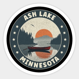 Ash Lake Minnesota Sunset Sticker